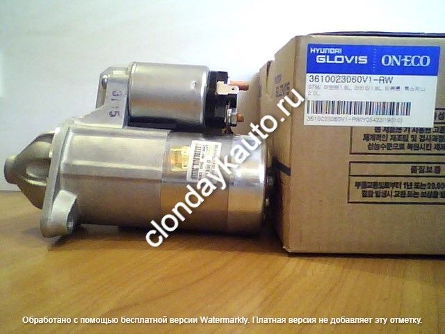 Стартер  / 3610023060. 3610023000. 3610023050. 3610023061. 3610023060V1RW HYUNDAI GLOVIS